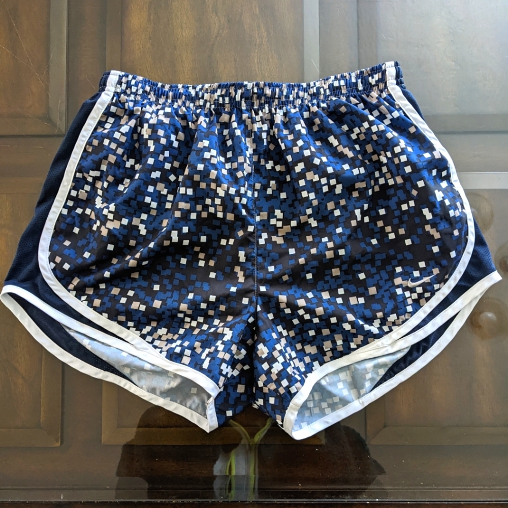 Nike Dri-Fit Running Shorts Blue/Black Size Medium